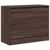 vidaXL Shoe Cabinet Brown Oak Engineered Wood Compact Shoe Cabinet