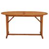 vidaXL Garden Table Natural Wood Solid Eucalyptus Wood Large Extendable