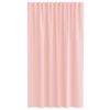 vidaXL Voile Curtains with Loops 2 pcs Pink 55.1x68.9"
