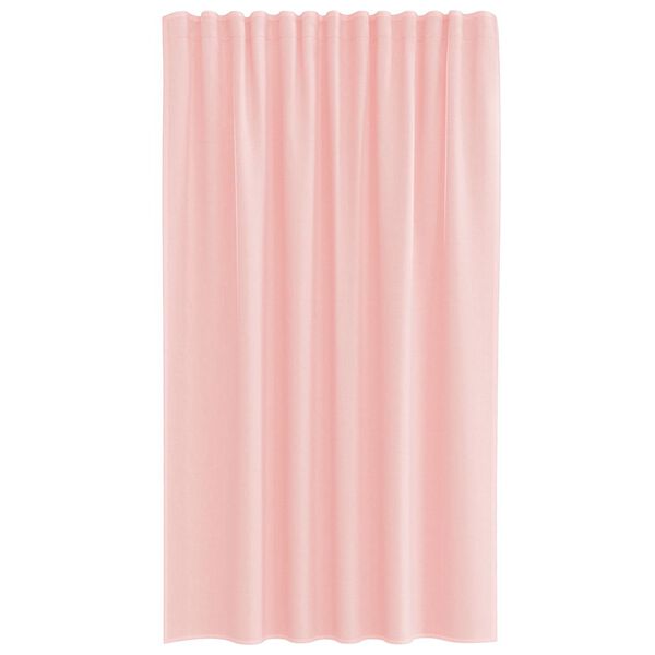 vidaXL Voile Curtains with Loops 2 pcs Pink 55.1x68.9"