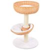 vidaXL Cat Tree Natural Willow, soft plush, sisal rope Cat Tree