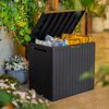 Keter Outdoor Storage Box Anthracite Plastic PP Large Durable