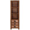 vidaXL Highboard with 3 Drawers 15.7"x11.8"x51.2" Solid Mango Wood