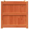 vidaXL Garden Planter Wax brown Solid pine wood 23.6 in