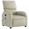 vidaXL Electric Massage Recliner Chair Cream
