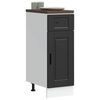 vidaXL Kitchen Base Cabinet Black Engineered Wood Standard