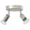 vidaXL Ceiling Spotlight Brushed Nickel 12 x 8 cm Steel