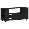 vidaXL TV Cabinet Black Oak Engineered Wood Medium TV Cabinet