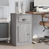 vidaXL Side Cabinet Grey Sonoma Engineered Wood Standard Side Cabinet