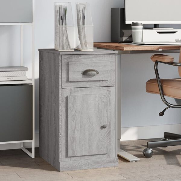 vidaXL Side Cabinet Grey Sonoma Engineered Wood Standard Side Cabinet