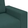 vidaXL Sofa 3 pcs Dark Green Linen-blend Fabric