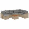 vidaXL Garden Sofa Set Mix beige, Light grey