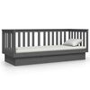 vidaXL Day Bed Gray Solid pine wood Twin