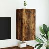 vidaXL TV Wall Cabinet Smoked Oak Engineered Wood Medium TV Wall Cabinet
