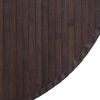 vidaXL Rug Dark brown Bamboo, Polypropylene 39.4 in Diameter