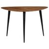 vidaXL Coffee Table Set of 3 Brown and Black Solid Acacia Wood and Steel