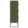 vidaXL Highboard Olive Green Cold-Rolled Steel Large Highboard