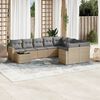 vidaXL Garden Sofa Set Beige