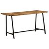 vidaXL Dining Table 55.1"x27.6"x29.5" Solid Wood Mango