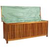 vidaXL Patio Storage Box 59"x19.7"x22.8" Solid Acacia Wood