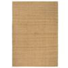 vidaXL Rug Natural dark jute tone Ringspun Jute 63.0 x 90.6 in Durable