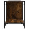 vidaXL TV Cabinet Smoked Oak Engineered wood, metal Medium