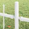vidaXL Garden Fence 6 pcs White 66.93 x 88.58 in Powder-Coated Steel