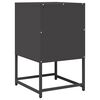 vidaXL Bedside Cabinet Black Cold-rolled Steel Medium Bedside Cabinet