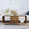 vidaXL Coffee Table Brown Oak Engineered Wood Standard Coffee Table