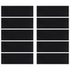 vidaXL Stair Tread Black Rubber 9.8 x 29.5 in Stair Tread Rectangular