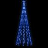 vidaXL Christmas Cone Tree Blue Powder-coated steel, copper, PVC