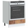 vidaXL Oven Cabinet Old Wood Engineered Wood Compact Adjustable Feet