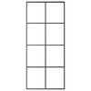 vidaXL Sliding Door with Hardware Set 35.4x80.7" ESG Glass&Aluminium