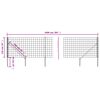 vidaXL Wire Mesh Fence with Spike Anchors Green 3.6&lsquo;x32.8&lsquo;