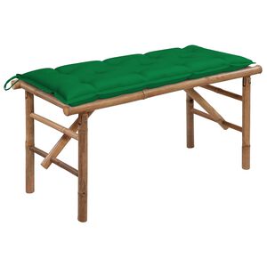 vidaXL Garden Bench Bamboo Medium Foldable Garden Bench Rectangular