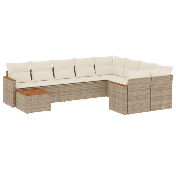 vidaXL Garden Sofa Set Beige