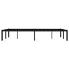 vidaXL Metal Bed Frame without Mattress Black 47.2"x74.8"