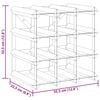 vidaXL Wine Rack for 12 Bottles Black Solid Pine Wood