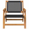 vidaXL Garden Furniture 2 pcs Black 67 x 78 x 73 cm Solid Acacia wood