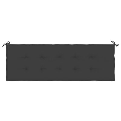 vidaXL Garden Bench Cushion Black 59.1"x19.7"x1.2" Oxford Fabric
