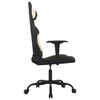 vidaXL Gaming Chair Black and Cream Fabric