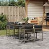vidaXL Garden Dining Set Grey