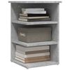 vidaXL Side Cabinet Concrete Grey 13.8x13.8x21.7" Engineered Wood