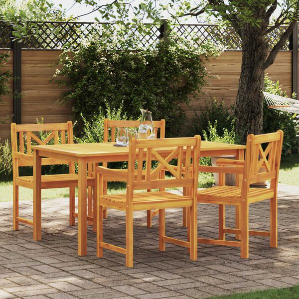 vidaXL Garden Chair 4 pcs Brown 56 x 56 x 90cm Solid Acacia wood