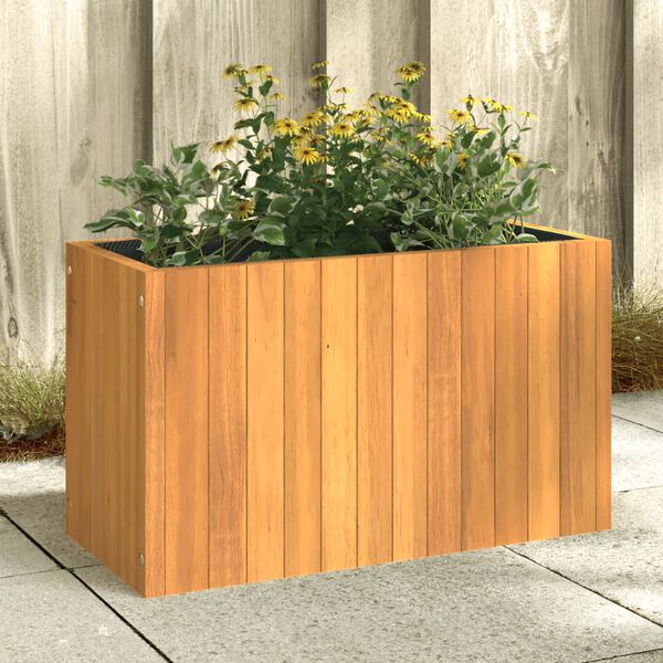 vidaXL Garden Planter Brown Solid Acacia wood Medium Durable