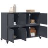 vidaXL Sideboard Anthracite 39.6"x15.4"x28.3" Steel