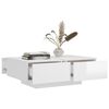 vidaXL Coffee Table High Gloss White Engineered Wood Medium