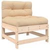 vidaXL Garden Lounge Set Beige Solid pinewood 7 Piece Set Modular