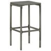 vidaXL Garden Bar Set Gray