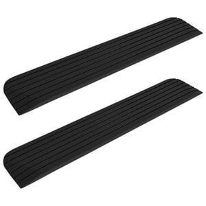 vidaXL Threshold Ramps 2 pcs 43.3x8.3x1.0" Rubber